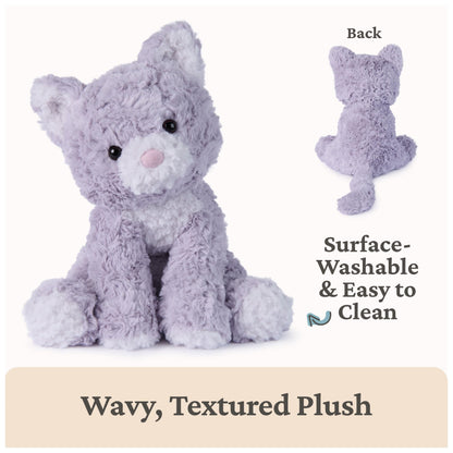 GUND Cozys Collection Kitten Plush, Cat Stuffed Animal for Ages 0 and Up, Purple, 10"