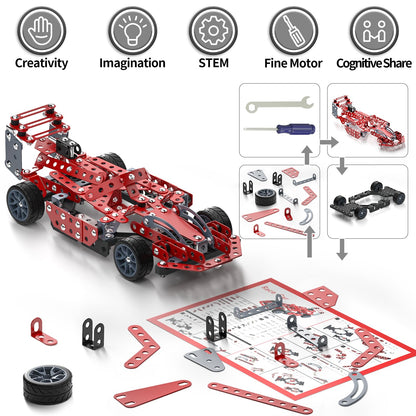Lucky Doug Building Kit Model Car Set - STEM Project Building Toys for Kids Ages 8-12, Assembly Building Vehicle for Boys 8 9 10 11 Years Old