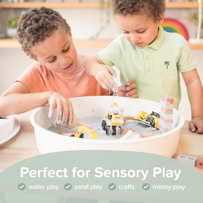 Inspire My Play Sensory Bin with Lid and Removable Storage Inserts - Sensory Bins for Toddler Crafts - Kids Sensory Toys for Autistic Children - Sensory Activities for Toddlers