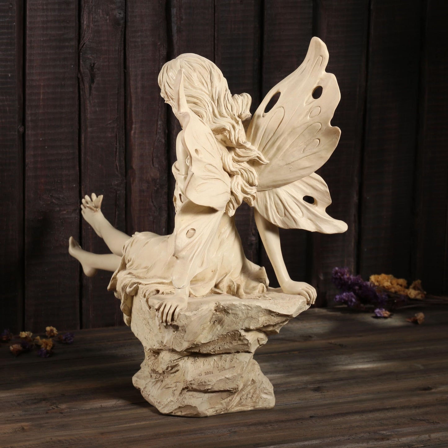 Veronese Design 14 1/4 Inch Twinkle Toe Butterfly Fairy Garden Decoration Resin Sculpture