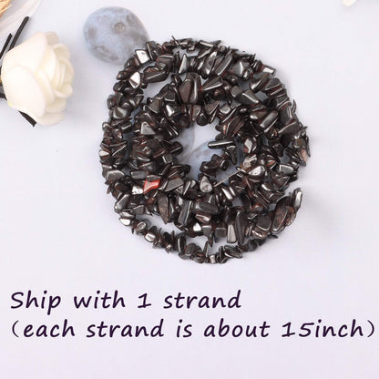 500 pcs Natural Chip Stone Beads Multicolor 3-5 mm Irregular Gemstone Healing Crystal Loose Rocks Bead Hole Drilled DIY for Bracelet Necklace Earrings Jewelry Making Craft