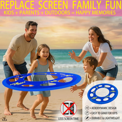 Giant Flying Disc Soft, Foldable & Floats in Air - Encourage Outdoor Play & Family Fun - Great for Kids, Parent-Child Interaction, and School Activities (27 Inch)