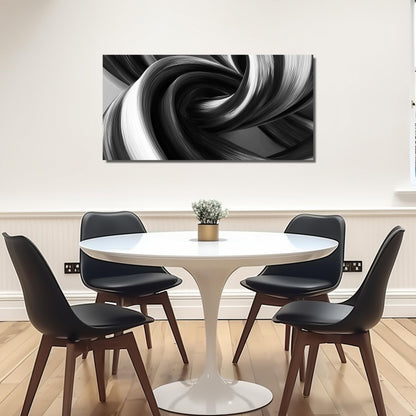 CIRABKY Abstract Canvas Wall Art for Living Room Black and White Wall Decor for Bedroom Minimalist Wall Art for Office 20 x 40 Inch