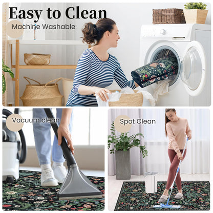 Office Chair Mat for Hardwood Floor & Tile Floor,36"X 48" Heavy Duty Desk Chair Mat for Hard Floors, Under Desk Rug for Rolling Computer Chair,Anti Slip,Low Pile Carpet Floor Protector-Green Grass