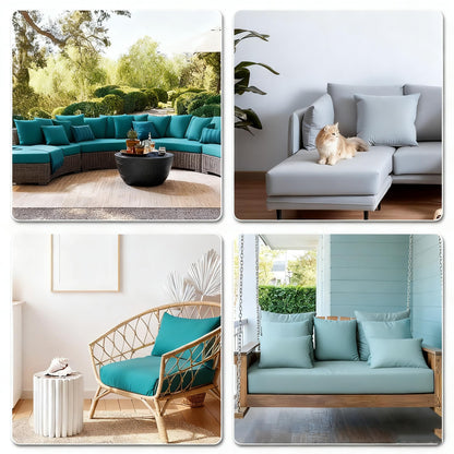 YZBF Custom Size Bench Cushion for Indoor/Outdoor Furniture，Custom Bench Cushion Outdoor Bench Cushion Waterproof，High-Resilience Foam Indoor Bay Window Seat Furniture Cushions Patio Bench Cushion