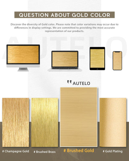 Autelo Gold Pendant Lights, 1-Light Pendant Lights Kitchen Island in Brushed Gold Finish with Clear Cylinder Glass, Vintage Pendant Light Fixtures, Vintage Hanging Lights for Kitchen Island H2511 CLBG