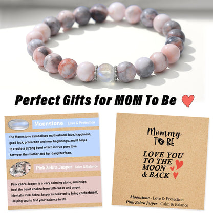 THEMEROL Mom To Be Gifts for 1st Time New Mom Mothers Day Gifts Pregnant Expecting First Time Gift Women Bracelet Mama To Be Gift Presents Christmas Valentines Day
