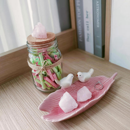 Luckeeper 1 lb Rough Crystals Bulk Raw Rose Quartz Healing Stones for Tumbling, Wire Wrapping, Wicca Reiki,Meditation and Home Decor