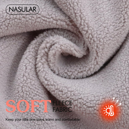 NASULAR Toddler Girls Soft Neck Warmer Baby Boys Winter Scarf Kids Warm Round Scarves (A-light grey, One Size)