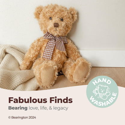 Bearington Theodore Teddy Bear Stuffed Animal - 17" Soft Teddy Bear Plush Toy with Fluffy Fur and Huggable Design - Adorable Classic Cuddly Gift for Kids, Toddlers, and Animal Lovers