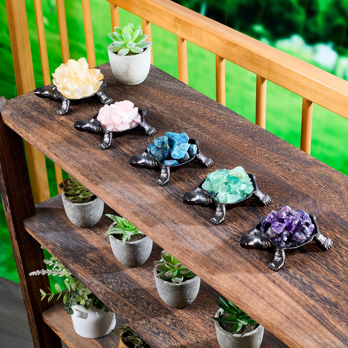 DUQGUHO Turtle Decor Figurines Turtles Gifts for Women Fluorite Crystal Cute Turtle Statue Decorations Sea Turtles Gifts