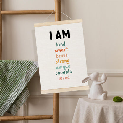 Koesus Inspirational Classroom Wall Art Poster Hanger Frame 12x16 Inch Set of 3, Positive Affirmations for Kids, Motivational Canvas Pictures Prints Framed Wall Decor for Classroom Kids Room Playroom