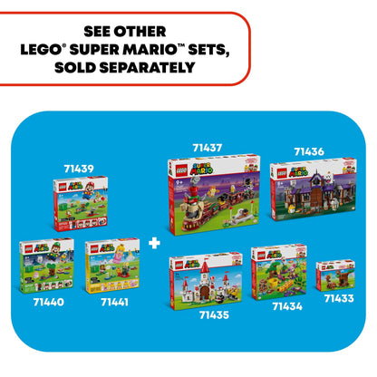 LEGO Super Mario Adventures with Interactive Mario, Bowser Jr.’s Clown Car Playset Vehicle, Yoshi Toy & Playset, Nintendo Toy Gift for Boys, Girls and Gamers Ages 6 and Up, 71439