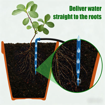 IPOW 50 Days Extra-Long Standby Time Supports 20~30 Pots 100% Anti-Siphoning Solar Irrigation System Automatic Watering System for Balcony, Indoor & Outdoor Plants, Garden, and Potted Plants