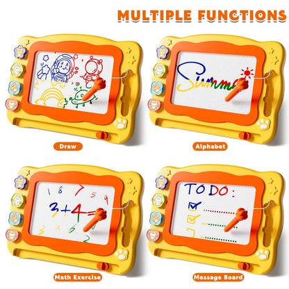 Large Magnetic Drawing Board Toddler Toys for 3 4 5 6 Year Old Kids Girls Boys, Doodle Board Montessori Preschool Educational Travel Toys Gifts for 3 4 5 6 Year Old Etch Sketch Erasable Writing Pad