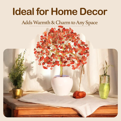 Yatskia Carnelian Crystal Tree, Healing Crystals & Stones, Tree of Life, Feng Shui Decor, Birthday Gift for Mom, Desk Decor, Unique Gift for Women