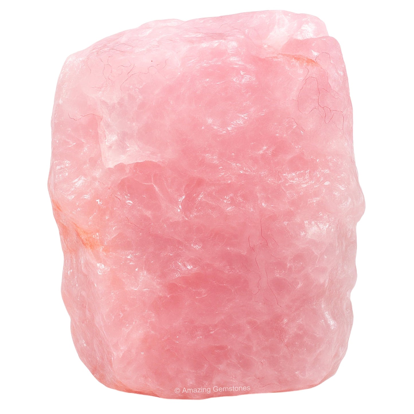 Amazing Gemstone 2 Pieces Rose Quartz Raw Crystals and Healing Stones, Natural Rocks for Tumbling and DIY Raw Stones and Crystals