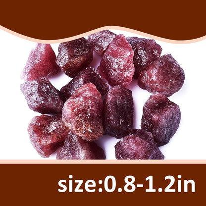 Raw Crystals, Large 1.2-2.0" Healing Crystal Natural Rough Stones for Intuition,Chakra,Meditation,Decoration,Polishing,Energy Work (Redquartz, 3.5oz-0.8-1.2"raw Crystals)