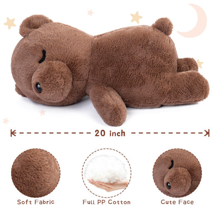 Tezituor Koala Plush Stuffed Animal,20 Inches Soft Huggable Koala Bear Pillow Toy for Boys Girls Kids Baby Shower Nursery Decor,Brown