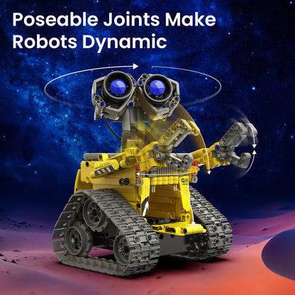 Sillbird Robot Building Kit with Remote Control STEM Gifts for Boys Age 8-13, Technic Coding Robotic Toys for Kids Birthday, Buildable 5in1 Models with 488 Pieces
