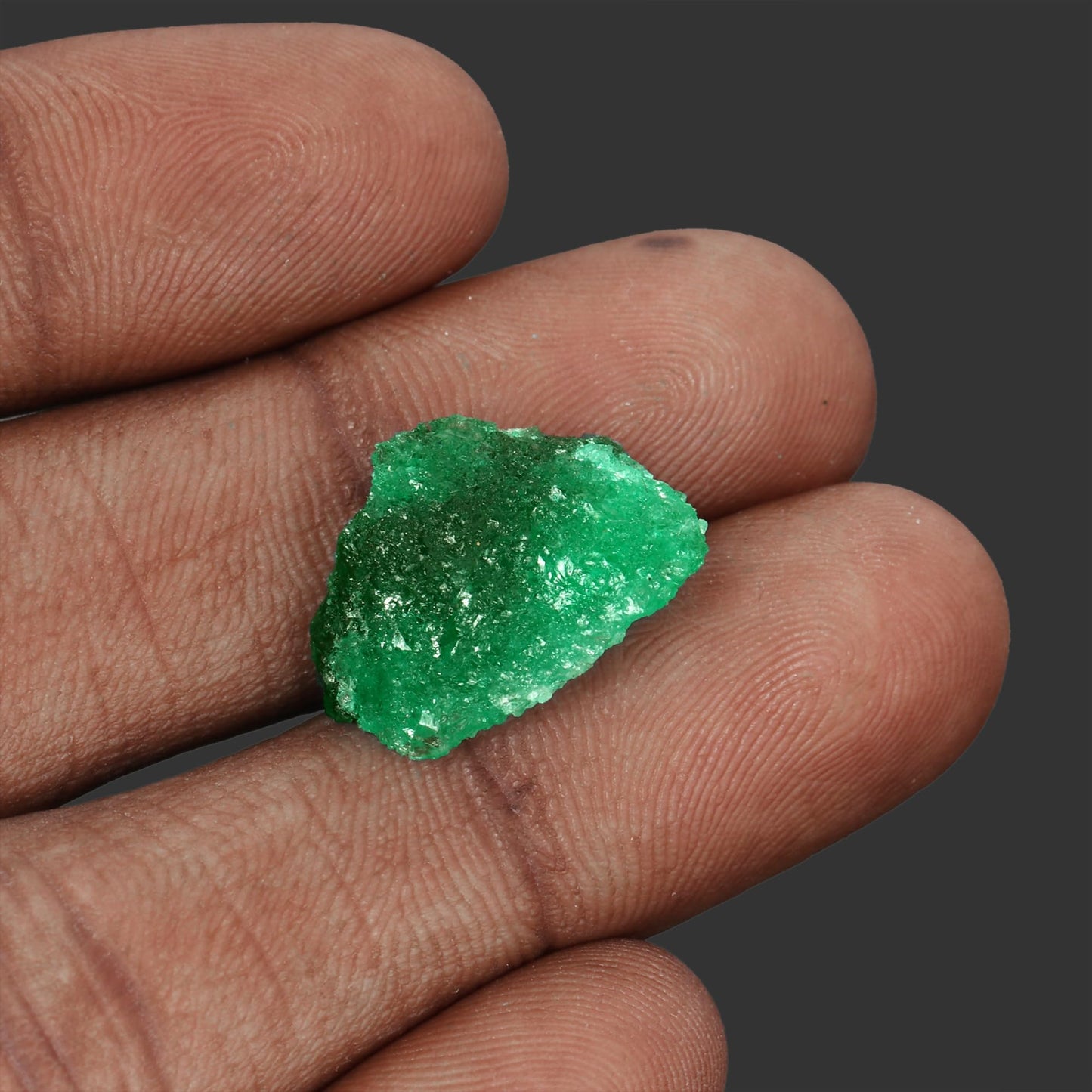 GEMHUB Natural Raw Emerald Green Gemstones for Jewelry Making 39.85 Carat Crystals and Healing Stones | Rough Emerald Gem Stones