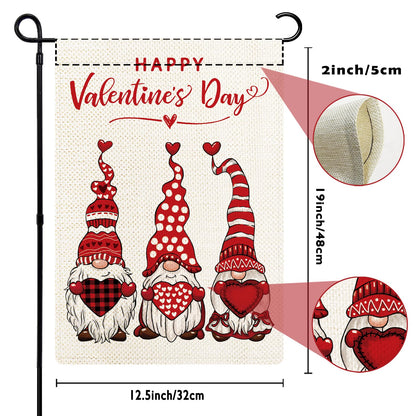 YOVOYOA Gnomes Seasonal Garden Flags Set of 12, All Seasons and Holidays, Burlap, 12x18 inch, Double Sided, Fade Resistant, Outdoor Decor