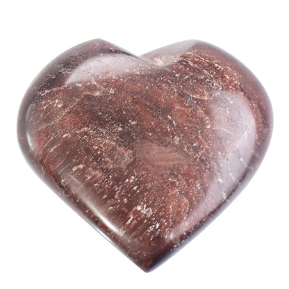 Crocon 50mm Red Tiger Eye Heart stone Big Heart Shape Puff Stones Set 450+ Carats Pocket Crystal Healing Tumble Collection Palm Worry Stone Good Luck Charm Meditation Gift Craft Home Decor