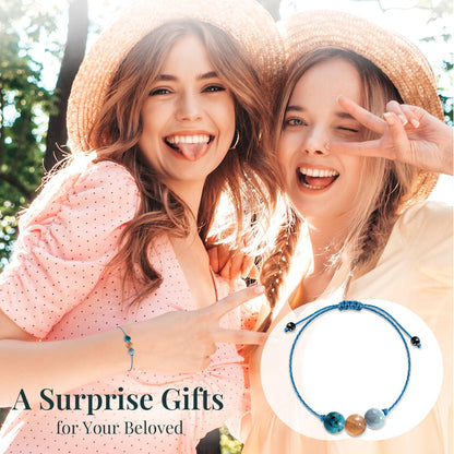 ZOKCC Crystal Healing Bracelets Gifts for Women: Spiritual Natural Healing Stone Anxiety Protection Bracelets Birthday Christmas Gifts for Friends Sister Coworker Nurse Teacher