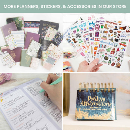 bloom daily planners 2026 Hardcover Calendar Year Goal & Vision Planner (January to December) - Monthly & Weekly Agenda Organizer - 7.5" x 9" - Good Things Are Coming