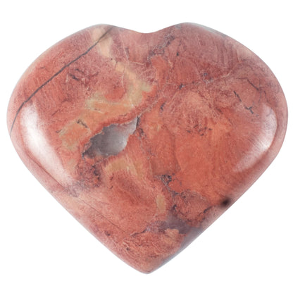 Crocon 50mm Noreena jasper Heart Stone Big Heart Shape Puff Stones Set 450+ Carats Pocket Crystal Healing Tumble Collection Palm Worry Stone Good Luck Charm Meditation Gift Craft Home Decor