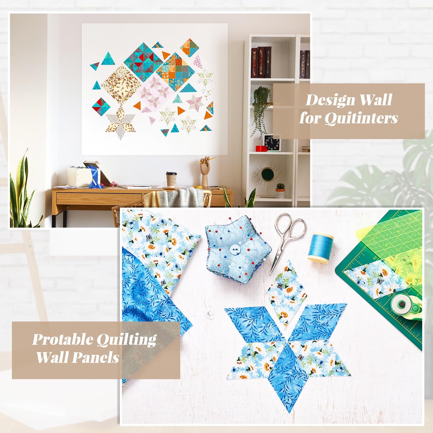 Buryeah 1 Pcs Quilt Design Wall Fabrics 72 in x 60 in with No Grid Lines Flannel for Quilting Design Wall Sewing Supplies for Craft Sew Display Double Sided Fleece (White)