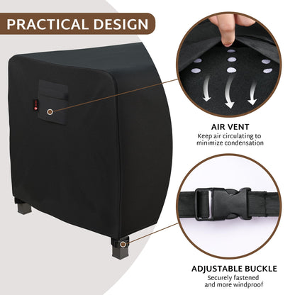 iBirdie Rectangular Gas Fire Pit Table Cover 64 x 30 inch Outdoor Waterproof and Weatherproof Heavy Duty 600D, Patio Furniture Coffee Table Fireplaces Covers