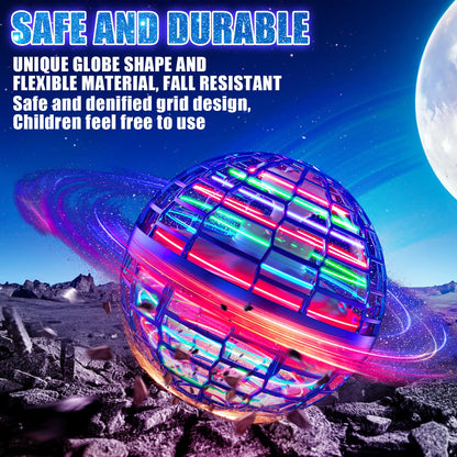 Easter Basket Essentials for Kids, Flying Orb Ball for Teens 6-12+ Years Old, Upgrade Motion Sensor Hover Boomerang Ball, Lighting Flying Magic Spinner, Cool Drone Toys for Girls Boys Teens Adults