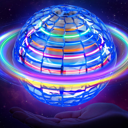 WHATOOK Flying Orb Toy: 2026 Upgraded Boomerang Ball, Hover Orb, Cosmic Globe Flying Spinner, Hand Controlled Mini Drone Ball, Cool Toys for 6-10+ Years Old Boys & Girls, Blue