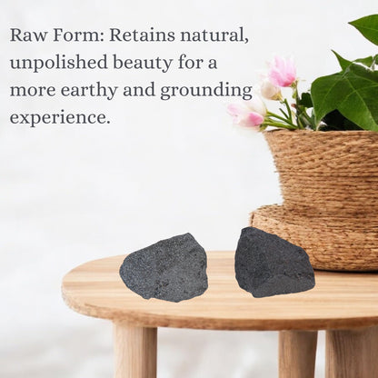 ANAYA AGATE Hematite 2 Pcs Raw Crystals Rough Gemstones w/Authenticity Card, Velvet Pouch - Large 1.25–2.0" Raw Stones for Tumbling, Cabbing, Polishing, Cutting Natural Healing Crystals for Home Decor, DIY Stones