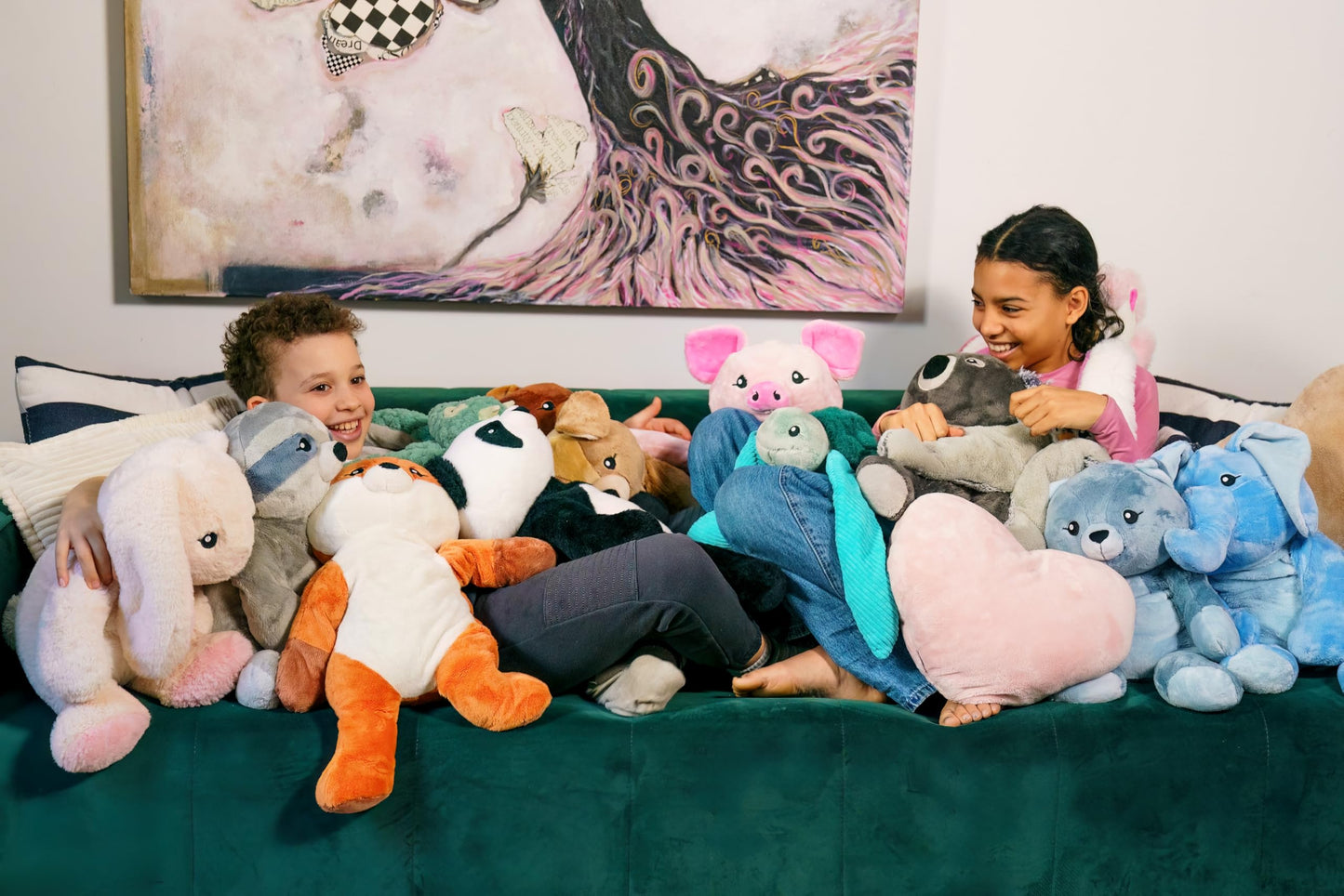 HUGIMALS Hugarounds Pax the Penguin 2.5 lb Microwaveable & Freezable Weighted Plush Neck & Shoulder Wrap | Soothing, Comforting Hugs for Self-Care & Relaxation | Unscented for Ages 2+