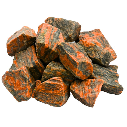 Amazing Gemstone 2 Pieces Unakite Raw Crystals and Healing Stones, Natural Rocks for Tumbling and DIY Raw Stones and Crystals