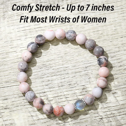 THEMEROL Mothers Day Gifts for Mom from Daughter Son Women Birthday Cards Great Presents Her Moonstone Bracelet Best Mama Personalized Unique Handmade Easter Stuffers Christmas Stocking Valentines