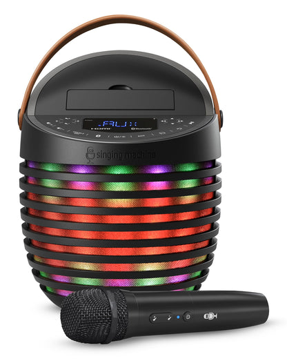 Singing Machine Karaoke system for Adults & Kids with Wireless Microphone, SingCast One - Karaoke Speaker with Video Casting Technology, Karaoke System with Bluetooth & Echo Effects