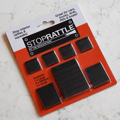 The Bracketeer StopRattle - Stop Annoying Interior rattles and squeaks in Cars, Trucks, 4x4s, RVs and Boats