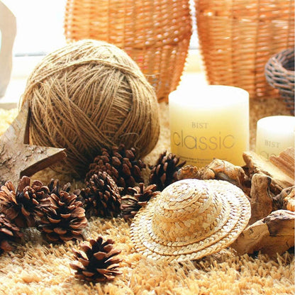 JOHOUSE 18PCS Hanging Natural Pine Cones (1.5"–2.5"), Rustic Pinecones with Strings for Garland, Wreath Making, Vase/Bowl Filler Spring Decor