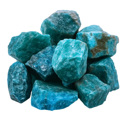 Amazing Gemstone Apatite Raw Crystals and Healing Stones, Natural Rocks for Tumbling and DIY Raw Stones and Crystals (1 Piece)