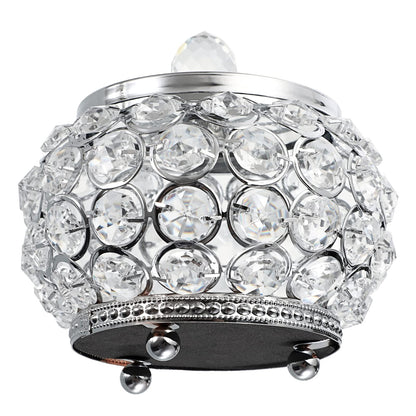 Hipiwe Crystal Jewelry Box with Glass Lid Small Trinket Organizer Mirrored Treasure Box Ring Holder Earrings Necklace Storage Box Keepsake Gift Box for Home Dresser Decor, Silver