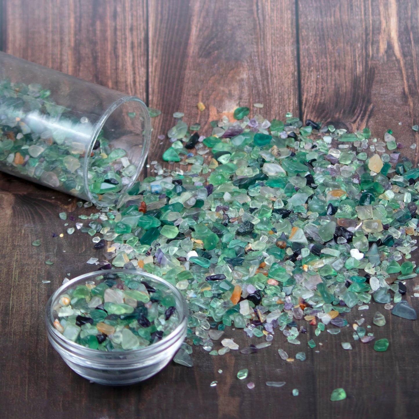 Crocon 1 LB Crushed Fluorite Chips Bulk Stones Natural Quartz Pieces Irregular Shape Gemstones for House Warming Gifts New Home and Chakra Healing Crystals Home Dcor Gifts for Women