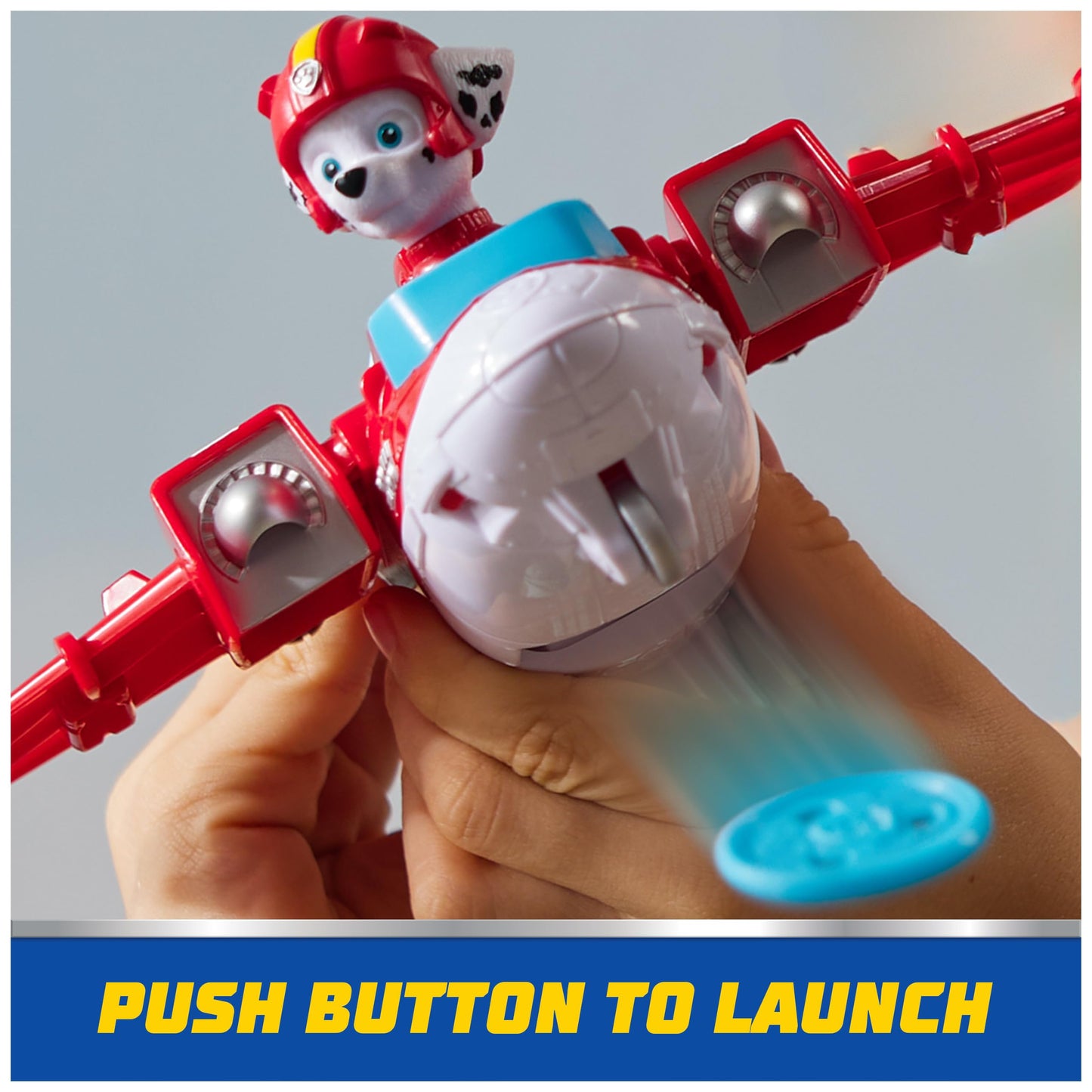 Paw Patrol Air Rescue Marshall Fire Fighter Rescue Plane with Launcher and 2 Bullets, Toys for Boys and Girls Ages 3+