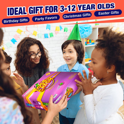 Toss and Catch Ball Game Set - Outdoor & Indoor Activity Toys for Kids - Sticky Paddle Ball Toy for Boys Girls 3 4 5 6 7 8-12 Year Old - Great Games for Beach Pool Yard - Easter Basket Stuffers Gifts