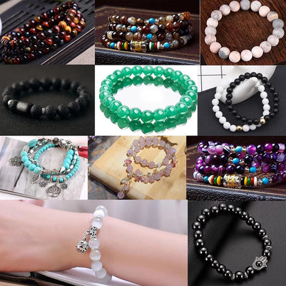 90PCS 8mm 45pcs Natural Yellow Aventurine Jade Beads Round Loose Beads Energy Crystal Healing Power Gemstone for Jewelry Making DIY Bracelet 32" 2 Strands