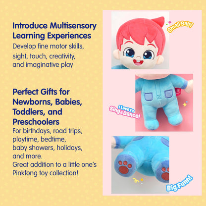 Pinkfong Bebefinn Plush Toy - Soft Cuddly Premium Plush Toy for Kids - Ages 1-5
