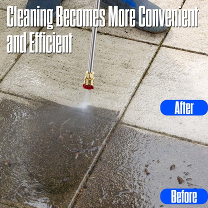 QIOMALA 4800PSI PowerWasher with 4 Quick Connect Nozzles, Foam Cannon for Car, Lane, Patio Cleaning