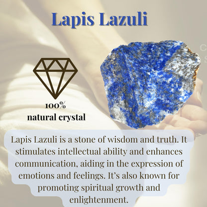 XIANNVXI Lapis Lazuli 1.8-2.2" Large Raw Crystals and Healing Stones Natural Rough Crystal Rocks for Decor Gifts Tumbling Cabbing Polishing Fountain Rocks 1PCS